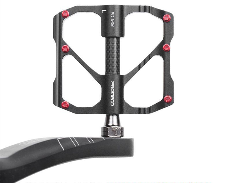 JMT-225546 Carbon Fiber Mountain Bike Bearing Pedals - Lightweight & Durable 3-Pedal Set
