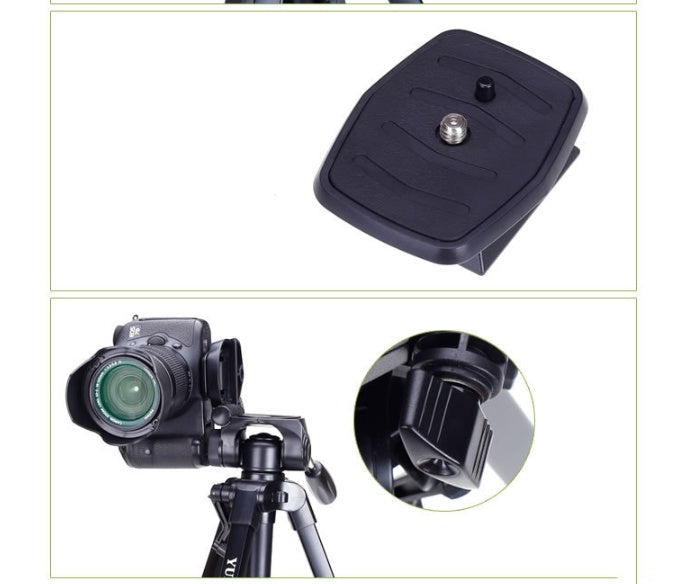 JMT-225546 Yunteng 668 SLR Tripod Camera Stand with 3D Pan Tilt - Black, Maximum Height 150cm