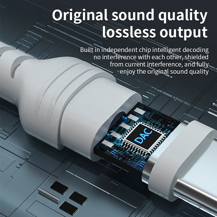 JMT-225674 USB-C Digital Decoded In-Ear Music Headphones with Microphone
