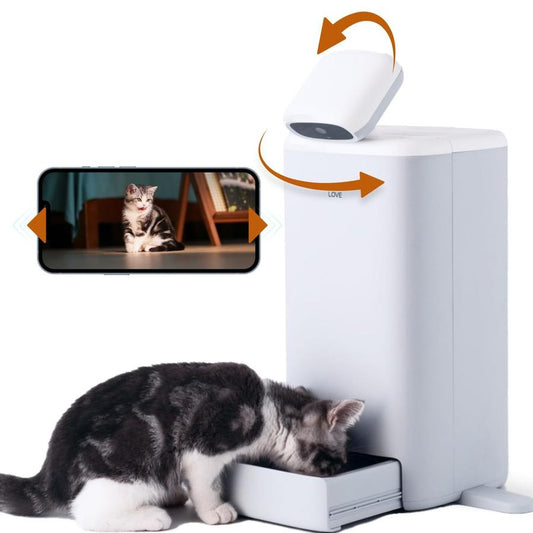 JMT-225994 Automated Cat Feeder with 1080P HD Camera, Portion Control, Night Vision, and 2-Way Audio