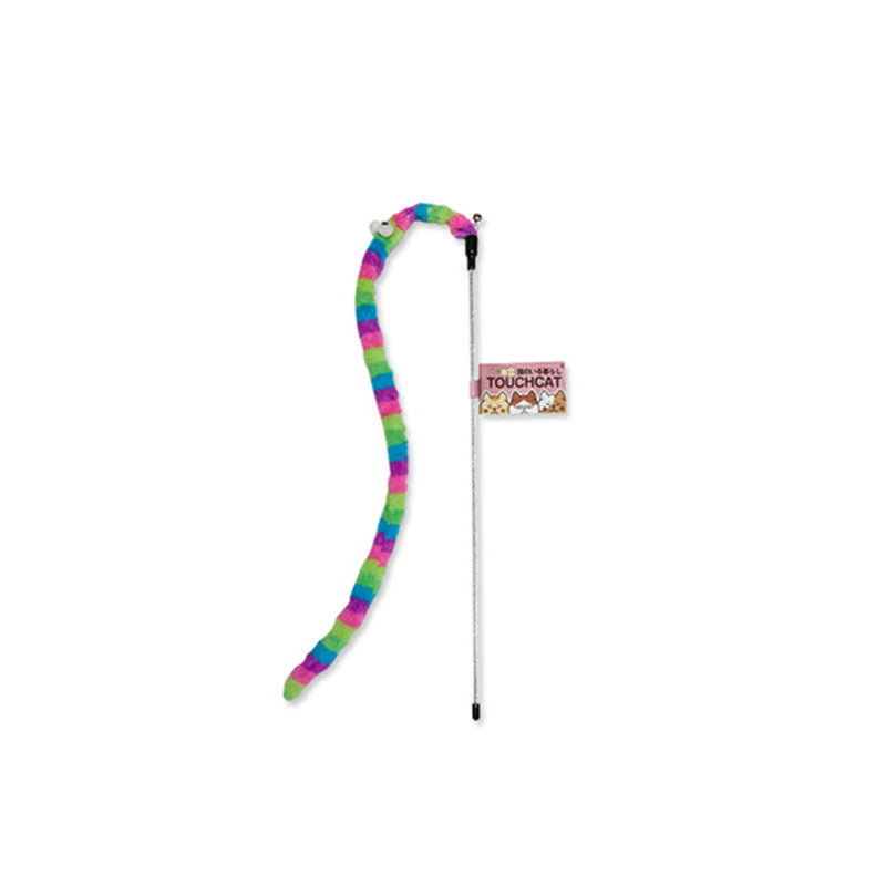 JMT-226314 Cat Toy Pole with Bell – Interactive Caterpillar Design for Engaging Playtime
