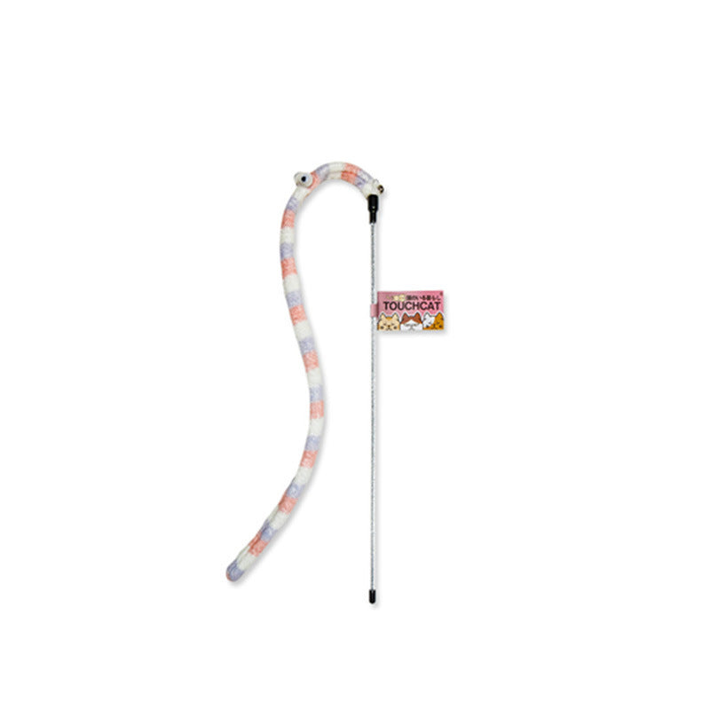 JMT-226314 Cat Toy Pole with Bell – Interactive Caterpillar Design for Engaging Playtime