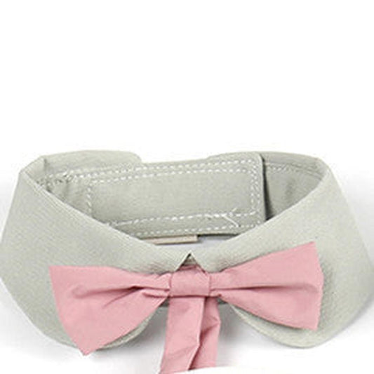JMT-226634 Charming Pet Bow Tie Collar - British Style in Green with Red, Pink with Purple, White with Yellow
