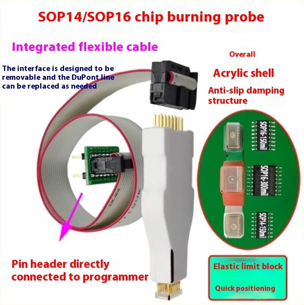 JMT-227338 Detachable Chip Burning Probe with Elastic Block Accessory