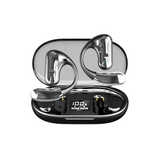 JMT-227338 Wireless Bluetooth Headset with LED Display and Intelligent Non-Ear Hanging Design for Running