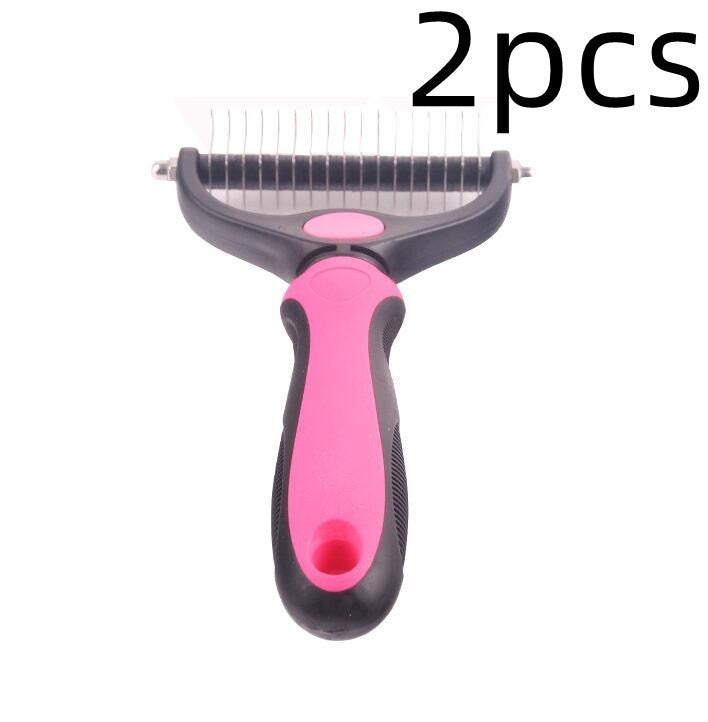 JMT-227402 Stainless Steel Rake Comb with Round Edges for Dogs and Cats - Large and Small Sizes Available