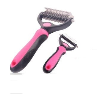 JMT-227402 Stainless Steel Rake Comb with Round Edges for Dogs and Cats - Large and Small Sizes Available