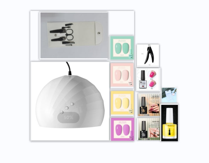 JMT-227466 36W USB UV LED Nail Lamp with 12 Beads and Multiple Timer Settings