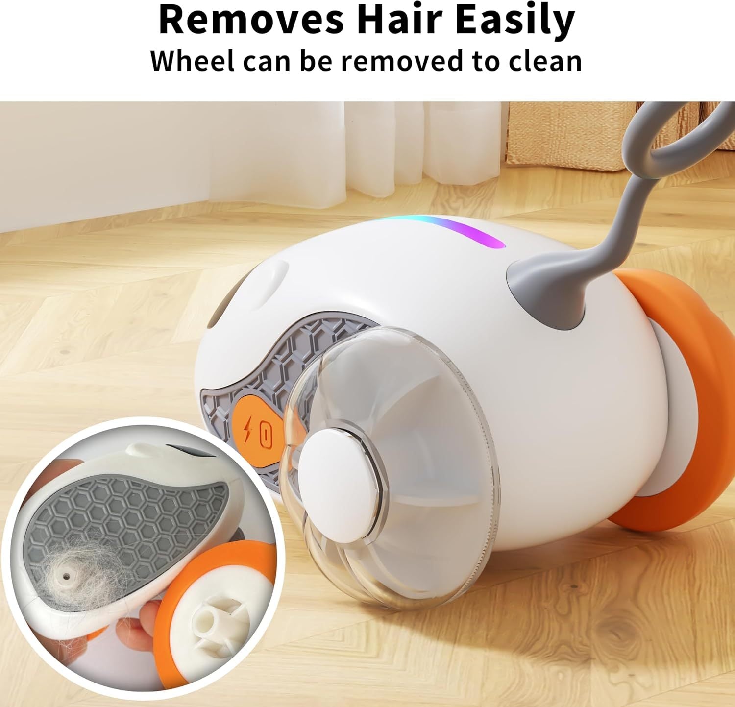 JMT-227466 Rechargeable Interactive Cat Toy with Joystick Remote Control for Indoor Cats – Automatic Moving Fun for All Breeds