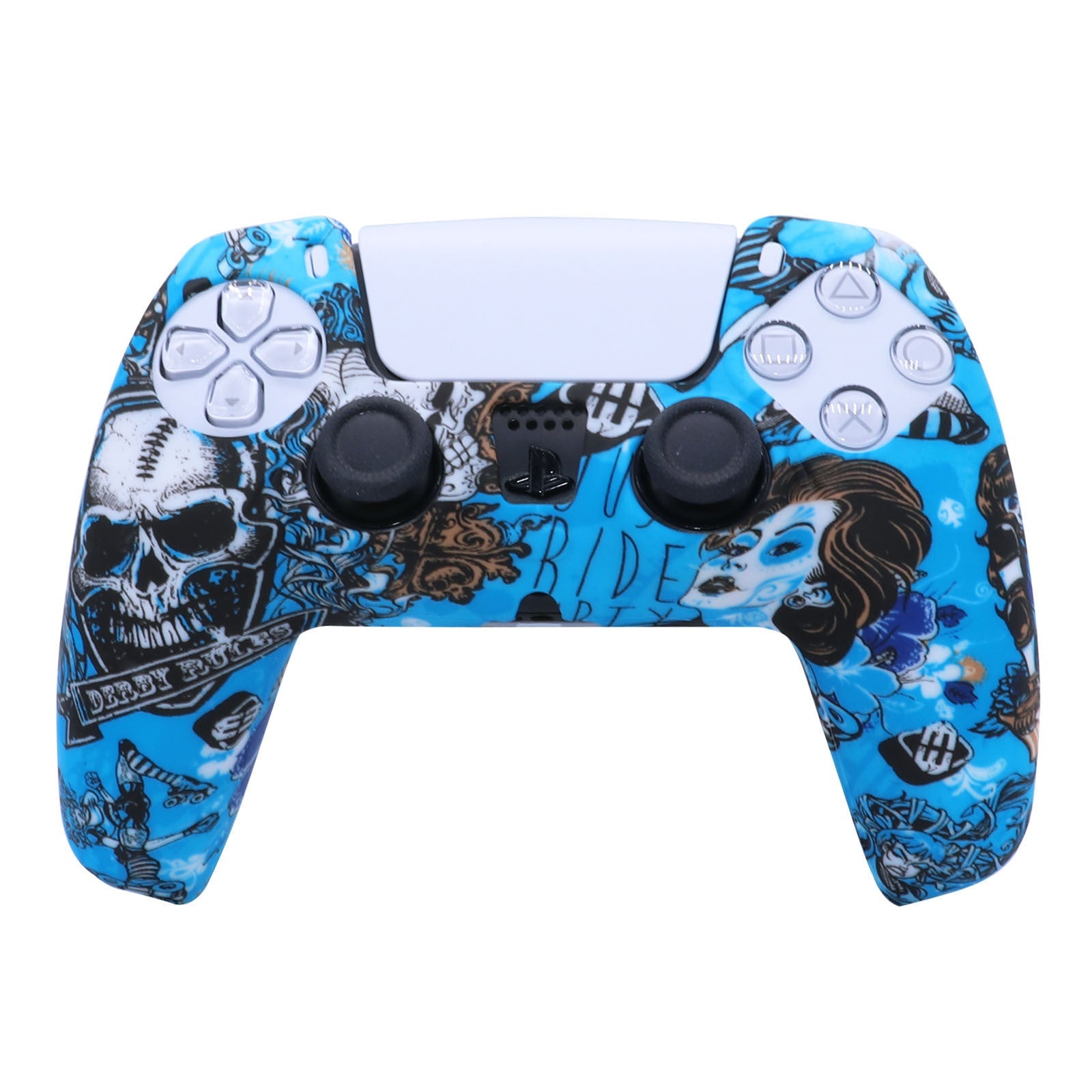 JMT-227786 PS5 Camouflage Silicone Skin for DualSense Controller with Thumb Grip Covers