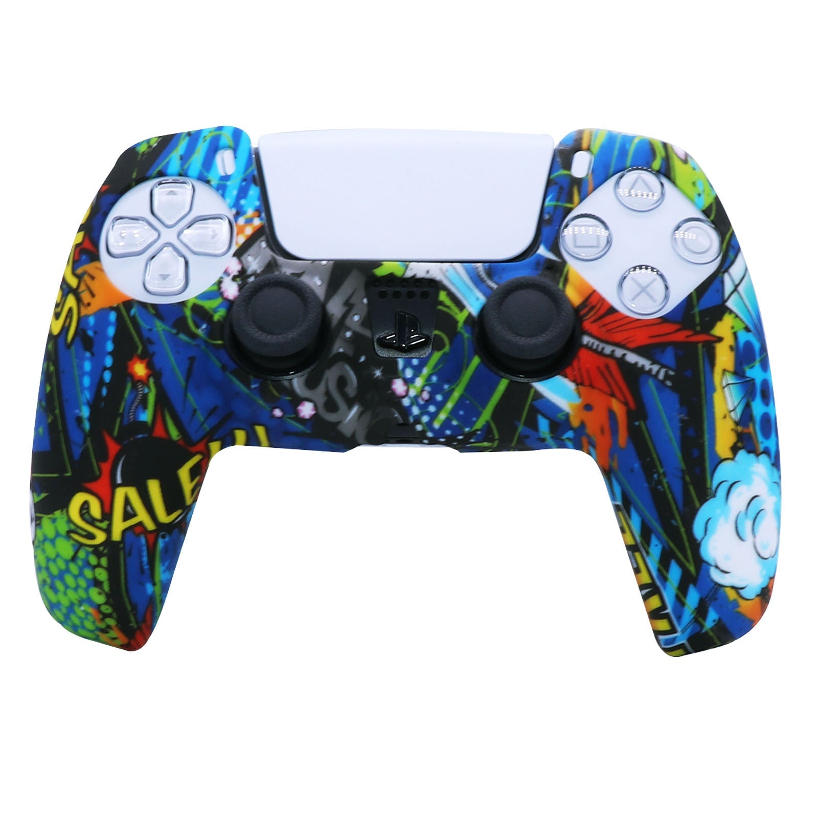 JMT-227786 PS5 Camouflage Silicone Skin for DualSense Controller with Thumb Grip Covers
