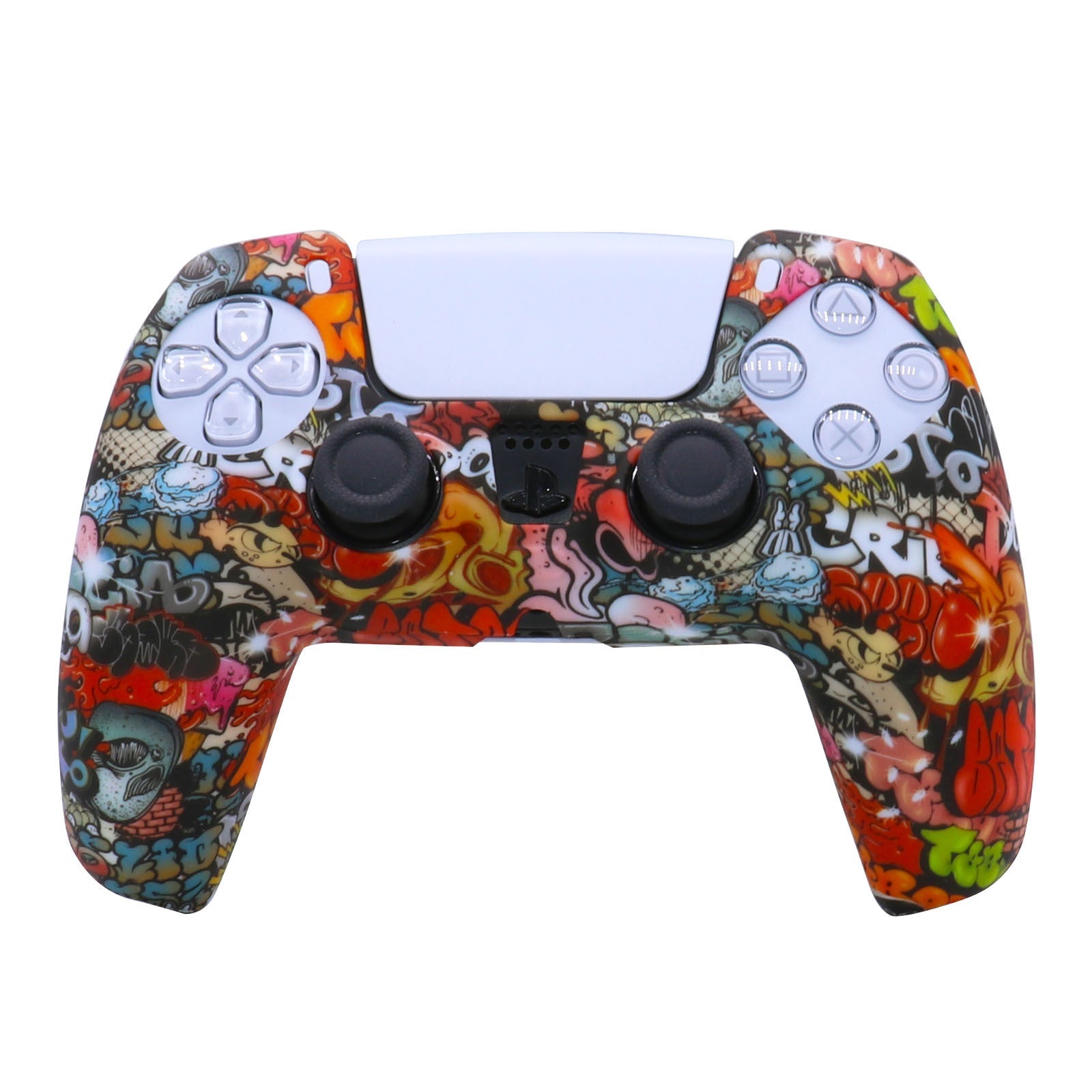 JMT-227786 PS5 Camouflage Silicone Skin for DualSense Controller with Thumb Grip Covers