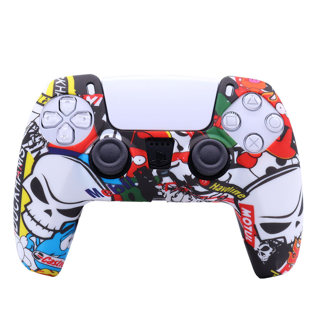 JMT-227786 PS5 Camouflage Silicone Skin for DualSense Controller with Thumb Grip Covers