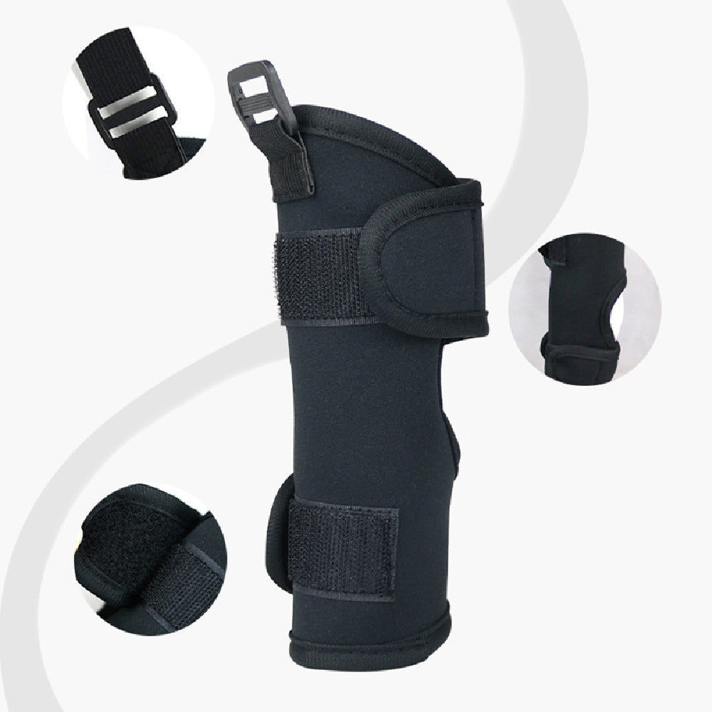 JMT-227786 Pet Leg Support Protective Cover - Cloth Traction Belt in Black, Available in Sizes S, M, L