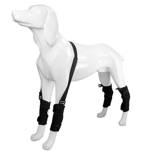 JMT-227786 Pet Leg Support Protective Cover - Cloth Traction Belt in Black, Available in Sizes S, M, L