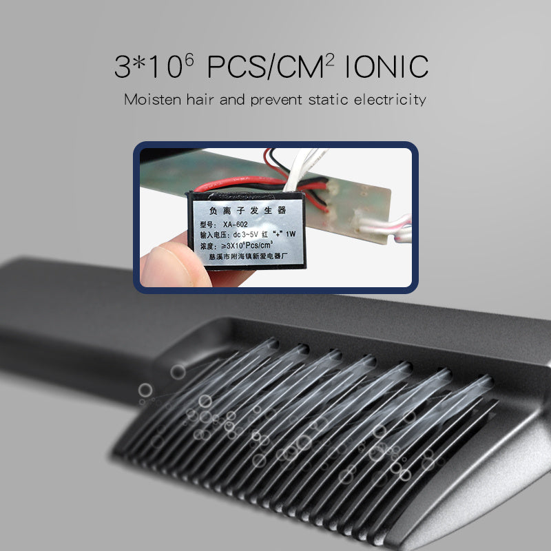 JMT-228298 LED Display Anion Hair Straightening Comb for Wet & Dry Hair with Adjustable Temperature