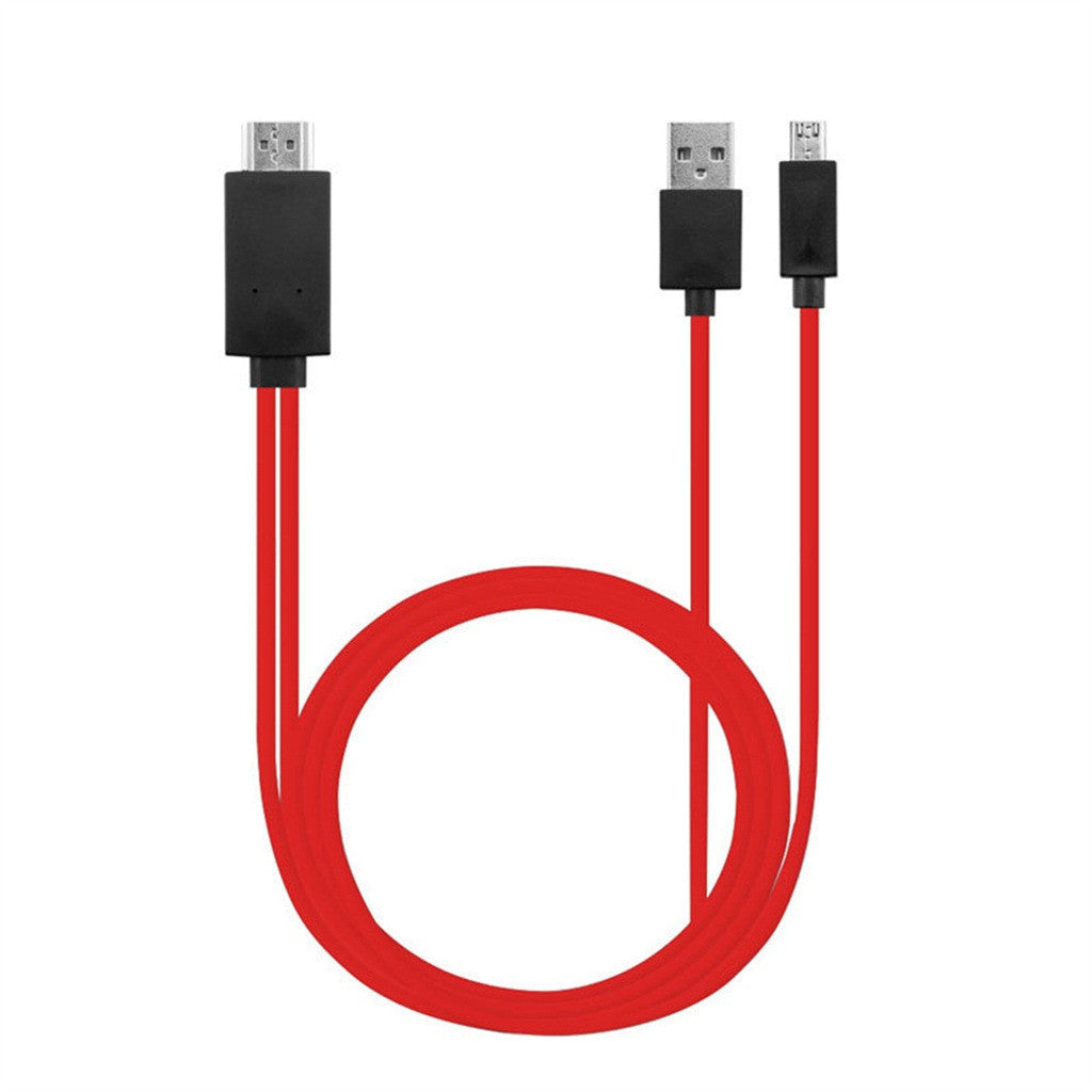 JMT-228490 2m HDMI Adapter Cable for Mobile Phone to TV HD Video Output - Available in White, Red, Black