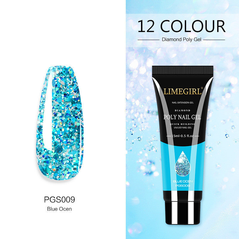 JMT-228618 Glitter Extension Glue for Nail Art - 15ML Painless Quick Application