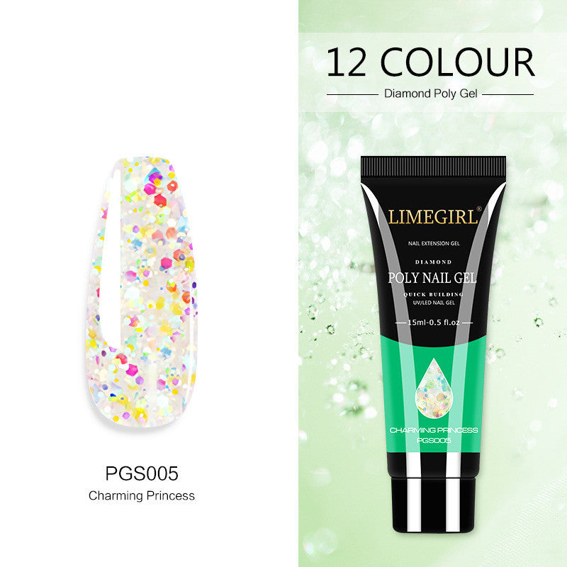 JMT-228618 Glitter Extension Glue for Nail Art - 15ML Painless Quick Application