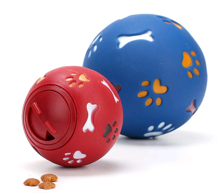 JMT-228618 Multicolor Rubber Puzzle Ball for Medium and Large Dogs - Interactive Pet Toy