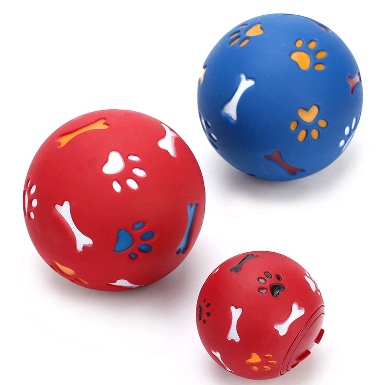 JMT-228618 Multicolor Rubber Puzzle Ball for Medium and Large Dogs - Interactive Pet Toy
