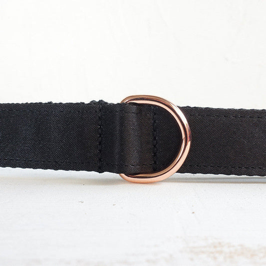 JMT-228810 Portable Polyester Dog Leash with Alloy Buckle - Non-Expandable, Available in XS to XL, Black