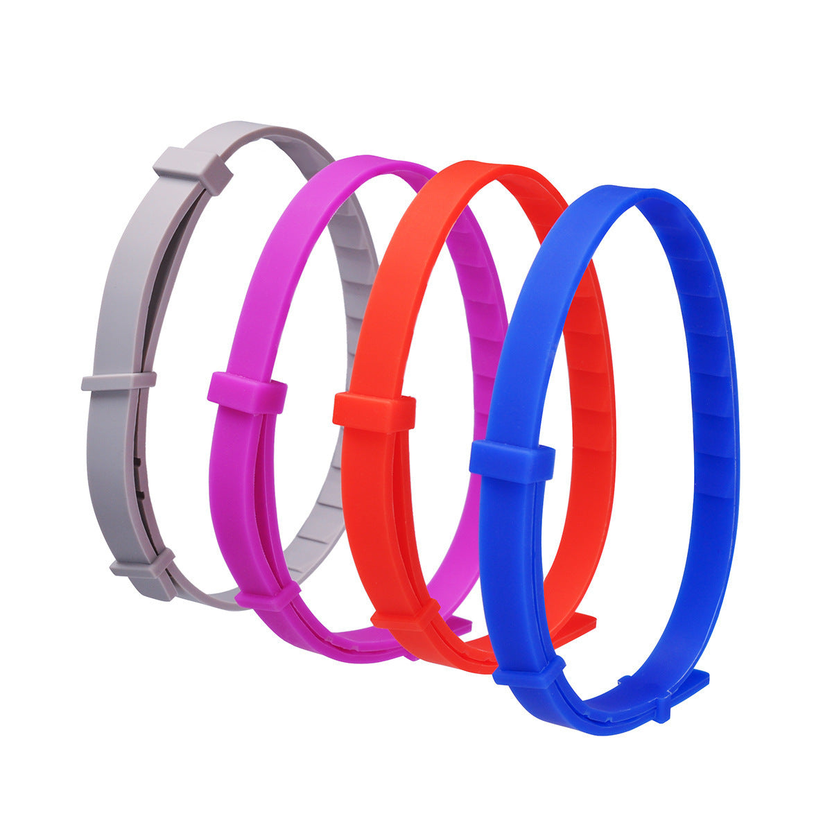 JMT-229130 Anti-Flea Rose Red Pet Collar for Cats and Dogs - Durable Plastic Design