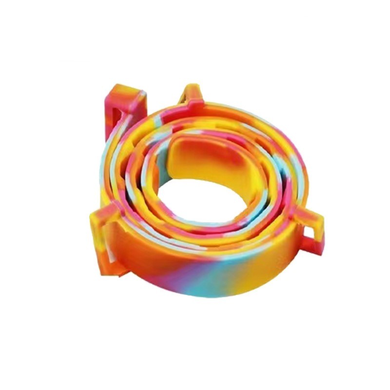 JMT-229130 Anti-Flea Rose Red Pet Collar for Cats and Dogs - Durable Plastic Design