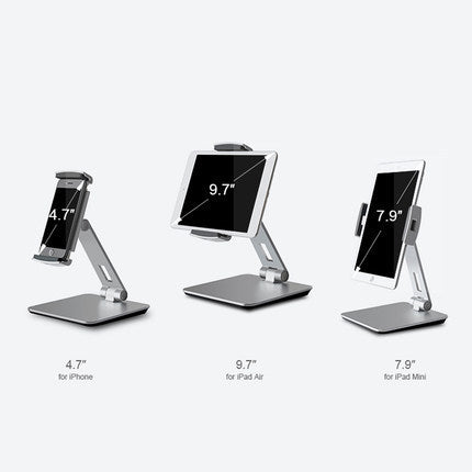 JMT-229642 Adjustable Aluminum Alloy Mobile Phone and Tablet Stand for 4-14 Inch Devices