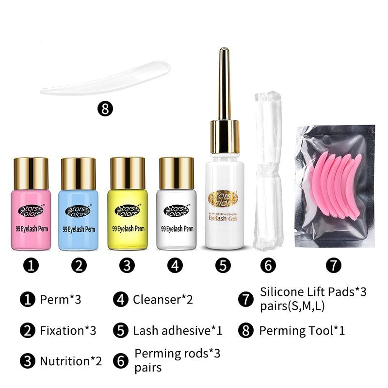 JMT-229898 Electric Perm Eyelash Styling Suite - Pink, Family-Friendly Set