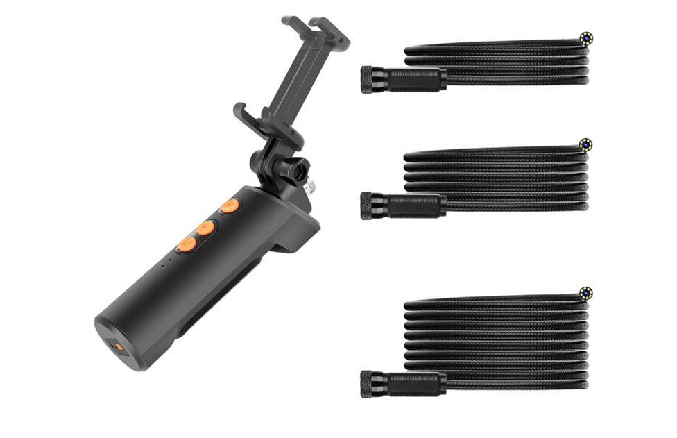 JMT-230474 Dual Camera IP68 Waterproof Pipeline Endoscope with 9 LED Light Source and High Resolution