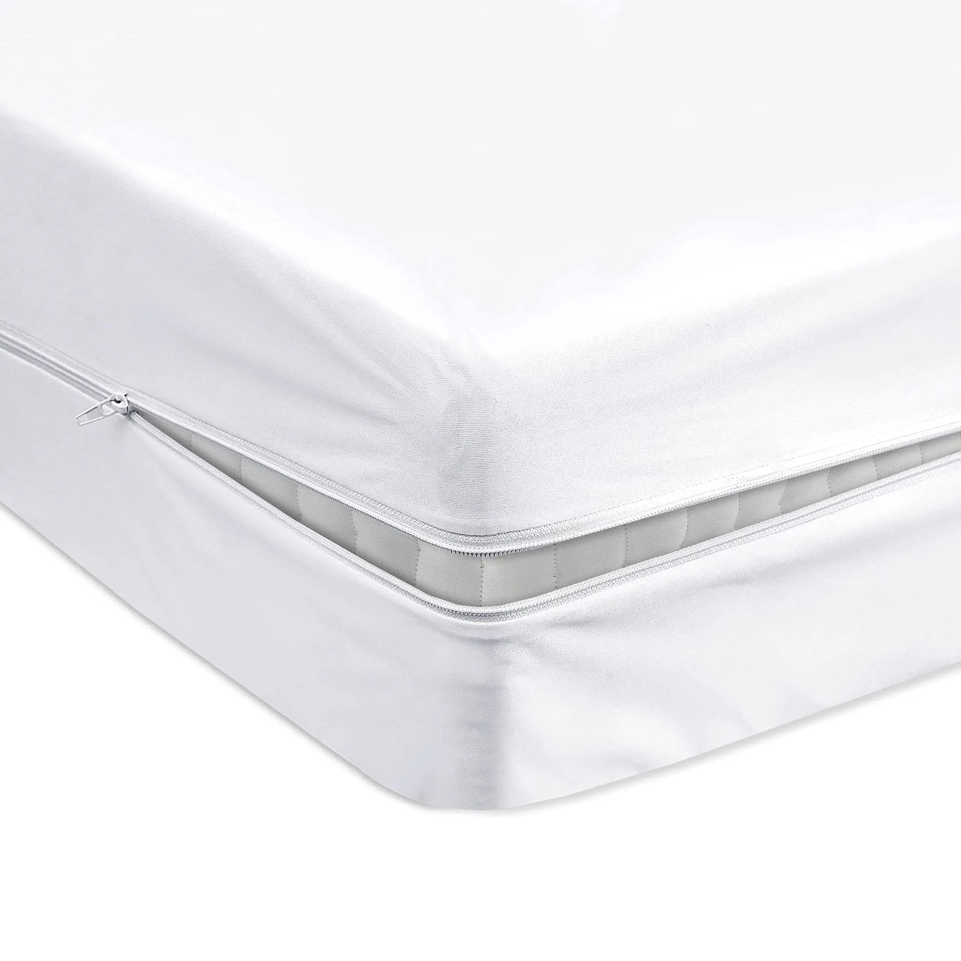 JMT-230538 Quilted Waterproof Mattress Protector with Zipper for Baby Crib – Bed Bug Resistant and Washable