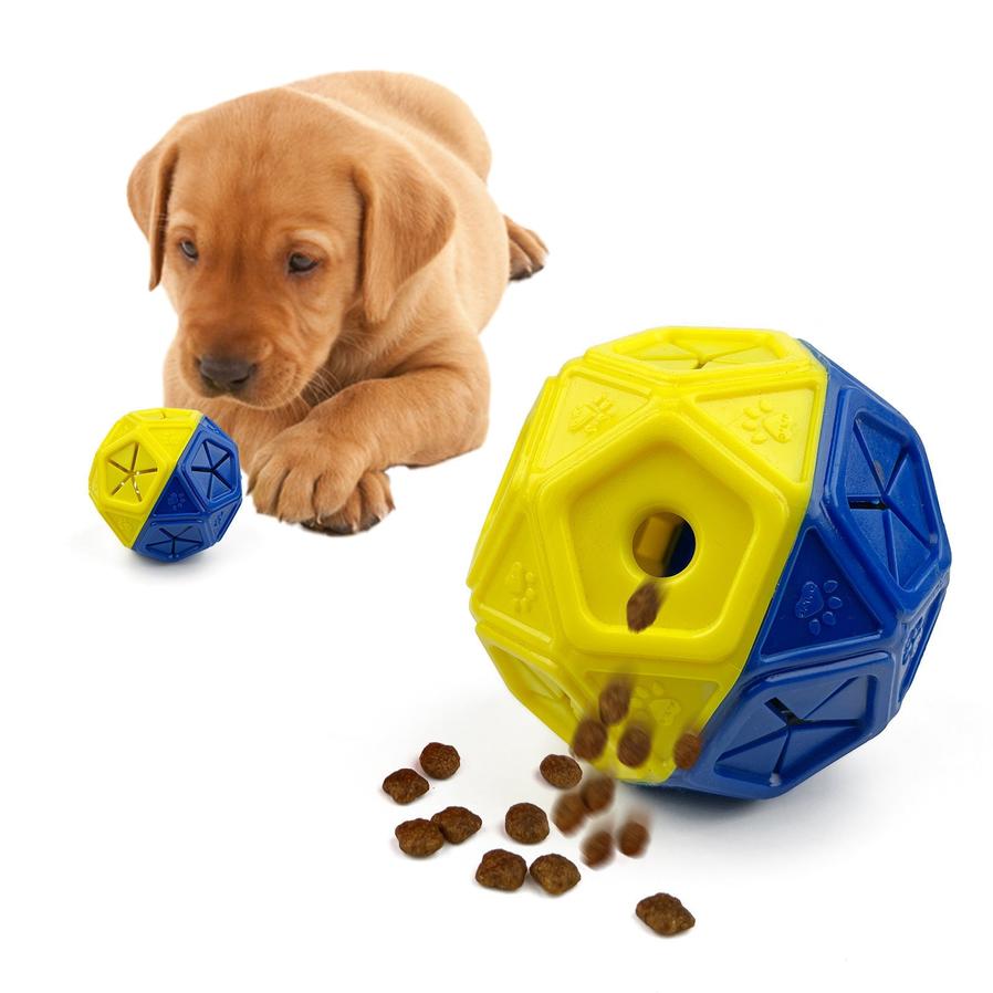 JMT-230602 Interactive Bite-Resistant Food Dispensing Ball for Dogs and Pets - Hollow Puzzle Toy for Indoor and Outdoor Use