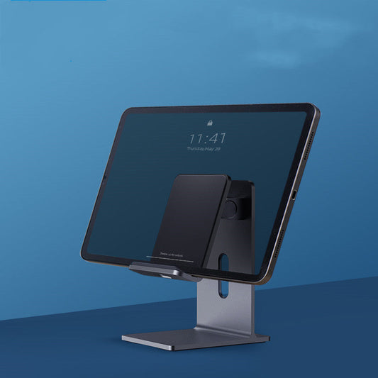 JMT-231626 Adjustable Mobile Phone and Tablet Holder for Desktop - Compatible with iPhone and 11 Inch Tablets - Sleek Alloy Design