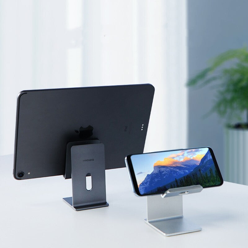 JMT-231626 Adjustable Mobile Phone and Tablet Holder for Desktop - Compatible with iPhone and 11 Inch Tablets - Sleek Alloy Design