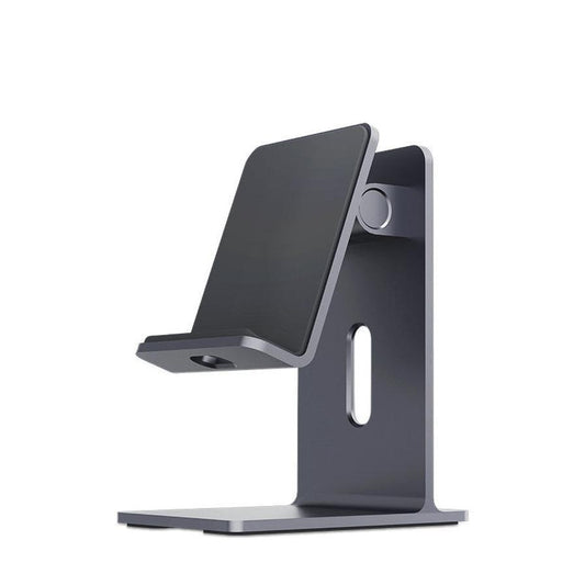 JMT-231626 Adjustable Mobile Phone and Tablet Holder for Desktop - Compatible with iPhone and 11 Inch Tablets - Sleek Alloy Design