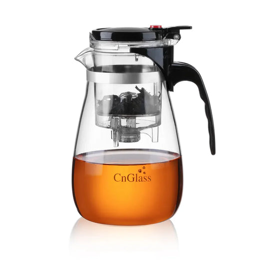 JMT-231882 Borosilicate Glass Brew Pot with Press for Coffee and Tea, Stovetop Safe, 30.5oz Capacity