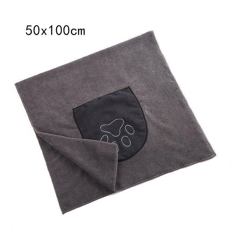 JMT-232394 Absorbent Cotton Pet Bath Towel - Lightweight, Soft Blue/Purple Design for Comfortable Travel and Home Use