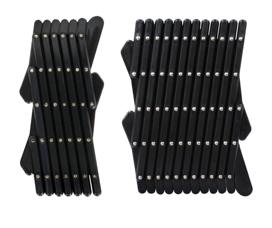 JMT-232778 Telescopic Pet Window Fence for Safe Travel - Durable Polypropylene in Black