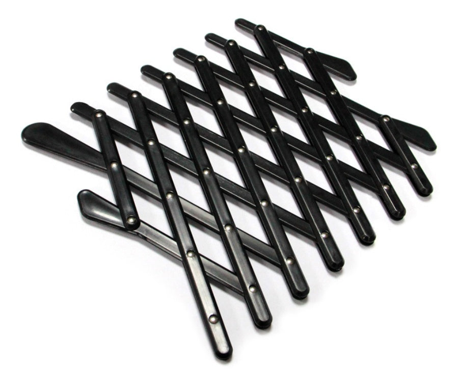 JMT-232778 Telescopic Pet Window Fence for Safe Travel - Durable Polypropylene in Black