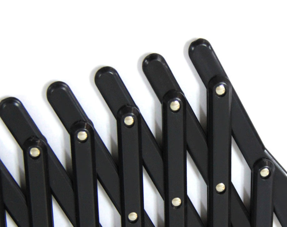 JMT-232778 Telescopic Pet Window Fence for Safe Travel - Durable Polypropylene in Black