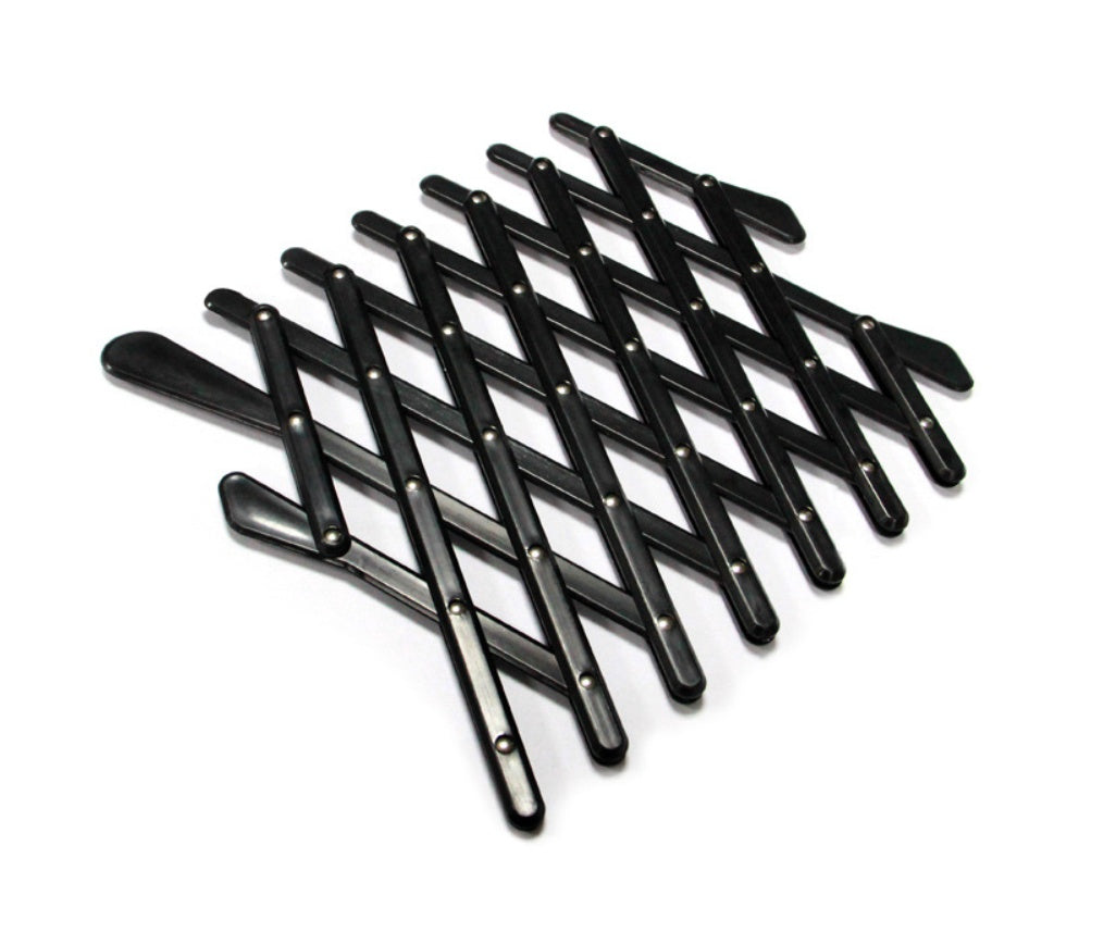 JMT-232778 Telescopic Pet Window Fence for Safe Travel - Durable Polypropylene in Black