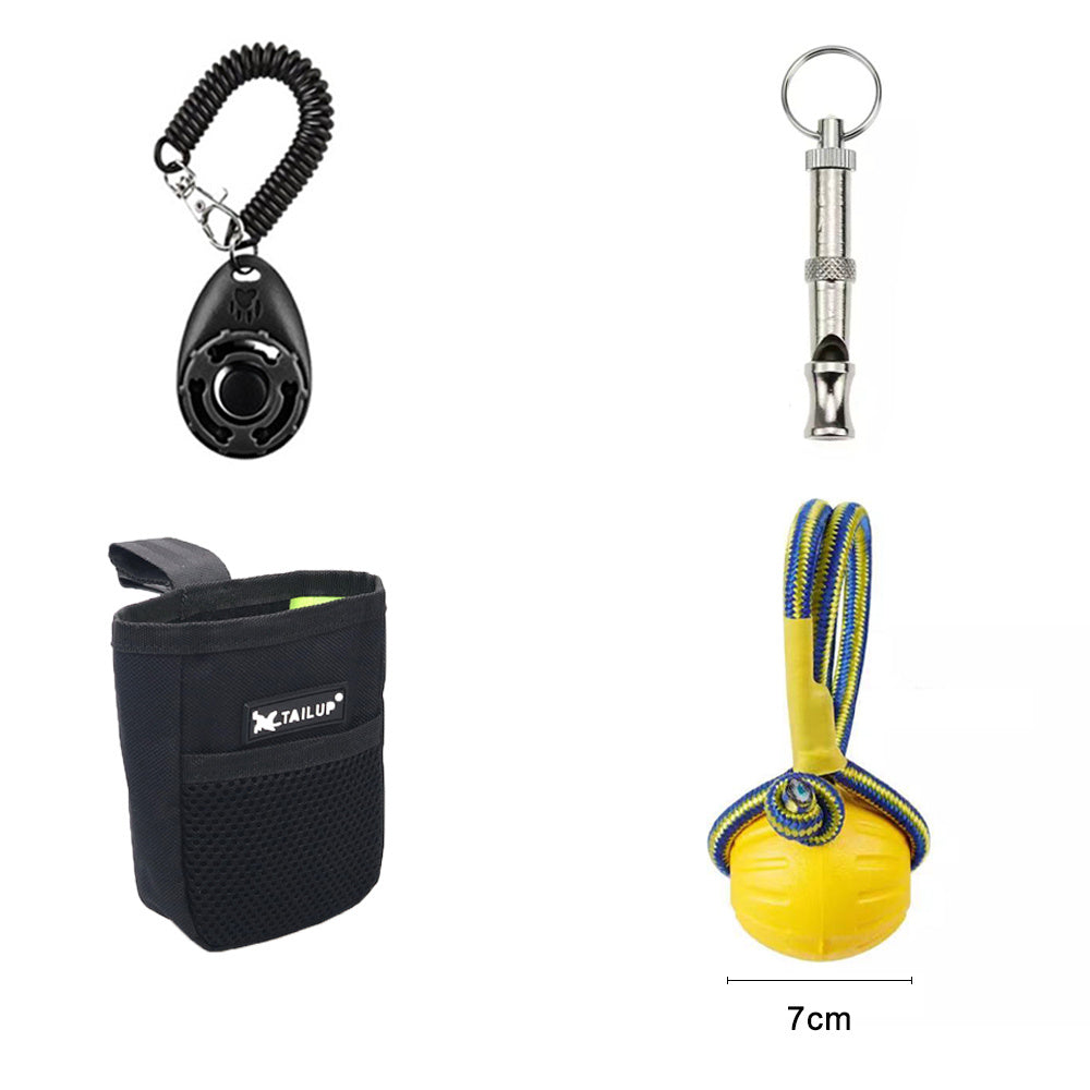 JMT-232906 Interactive Dog Training Accessories Set - Includes Whistle, Clicker, Frisbees, and Balls