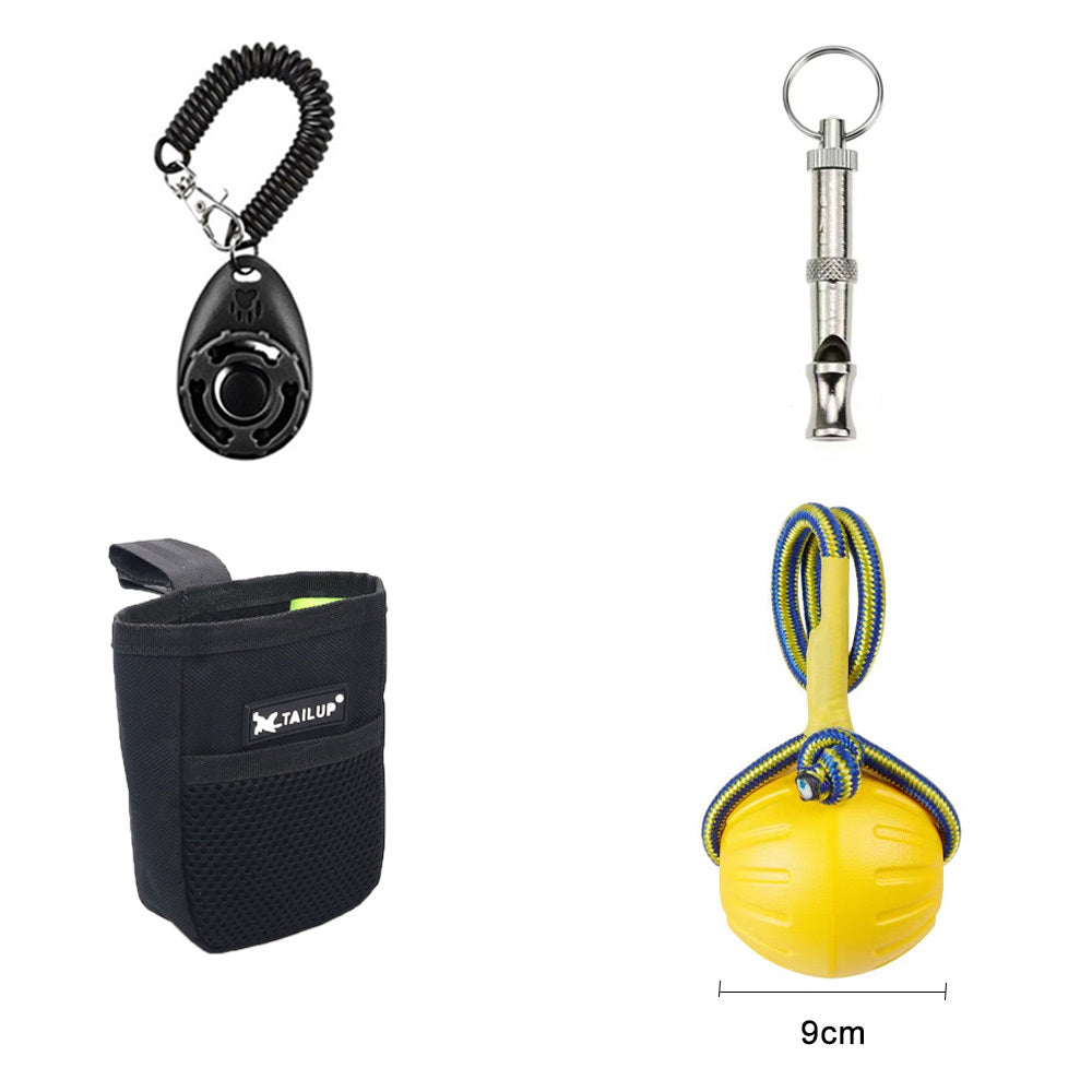 JMT-232906 Interactive Dog Training Accessories Set - Includes Whistle, Clicker, Frisbees, and Balls