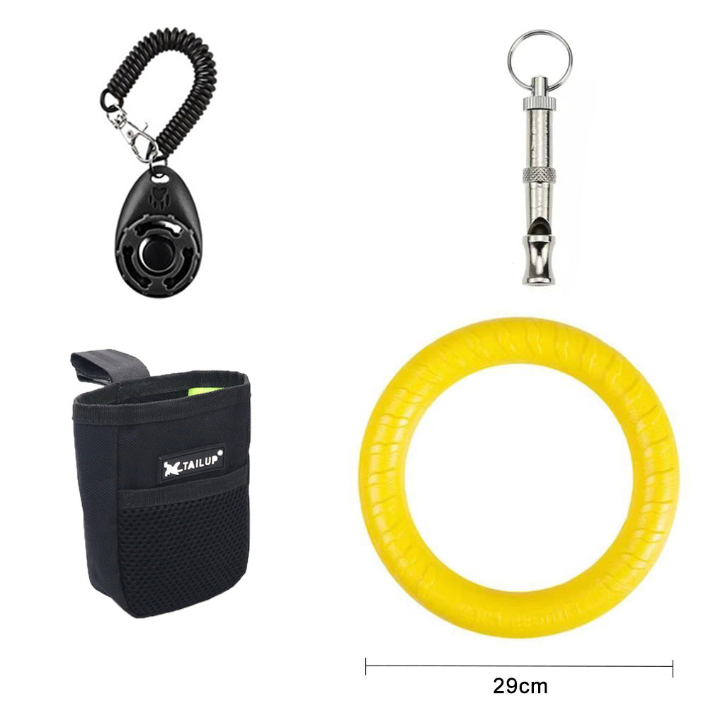 JMT-232906 Interactive Dog Training Accessories Set - Includes Whistle, Clicker, Frisbees, and Balls