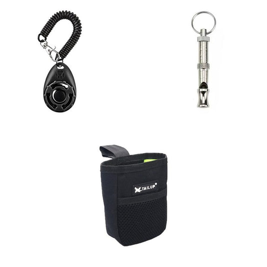 JMT-232906 Interactive Dog Training Accessories Set - Includes Whistle, Clicker, Frisbees, and Balls