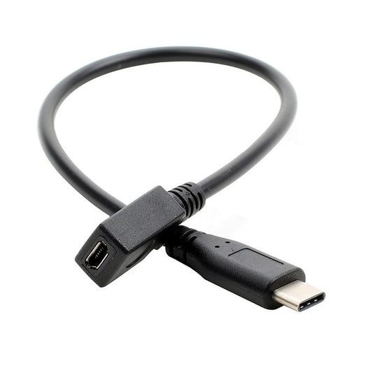 JMT-233098 Micro Female to Type-C Male Data Transfer Cable - 0.25M Length for Mobile Phones