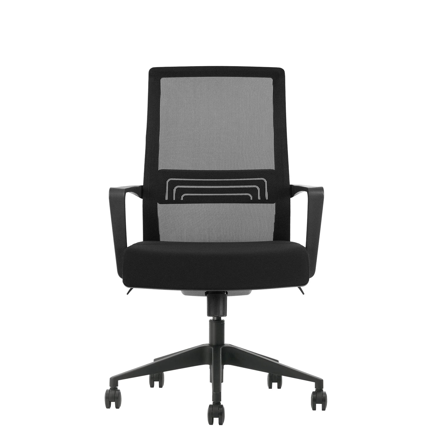 JMT-233674 Modern Ergonomic Swivel Office Chair in PU Leather Fabric with Iron Frame and 3-Year Warranty