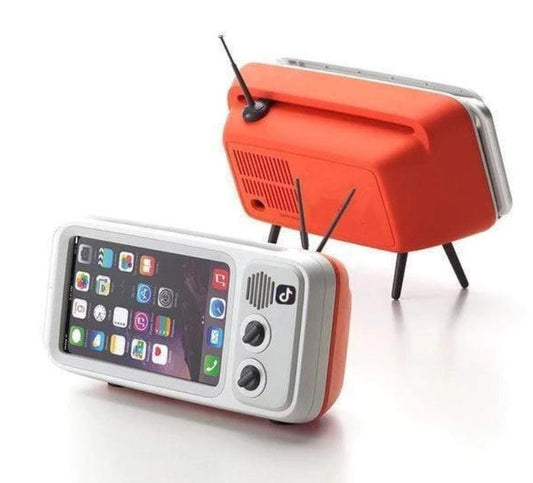 JMT-233930 Retro TV-Shaped Bluetooth Speaker with Hands-Free Calling and USB Charging, Portable Design for Outdoor and Home Use