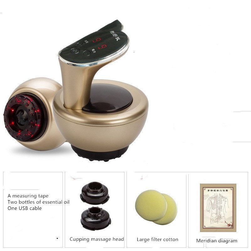 JMT-234314 Electric Meridian Brush with Essential Oils & Cupping Massage Accessories - Multiple Styles Available